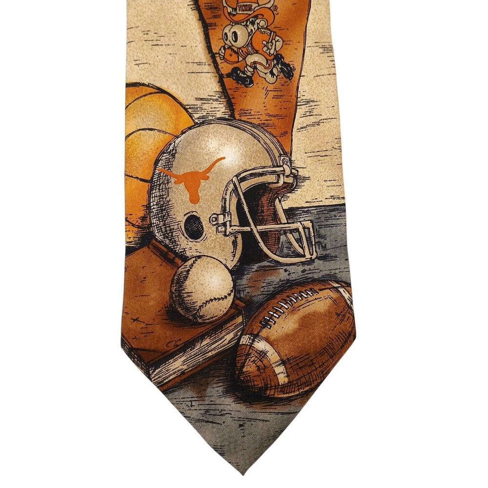 Eagles Wings Men's Tie 57" 100% SILK VT Virginia Tech College Necktie‎ Football
